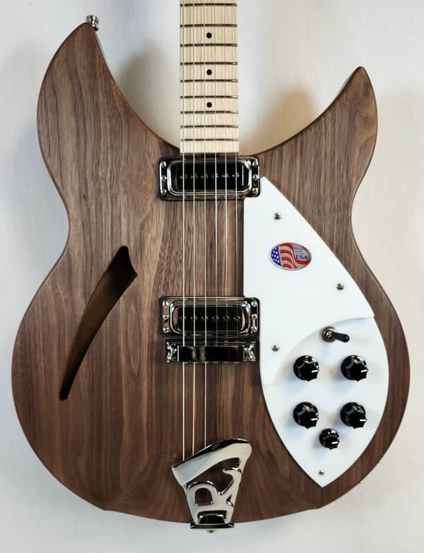 Rickenbacker 330 Walnut, Semi-Hollowbody, 21 Fret, Gotoh Tuners, w/HSC image 1
