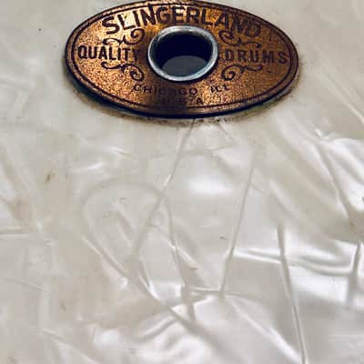 Slingerland Radio King 18x20 Be-Bop Combo Convertible Drum 1950-53 - White Marine Pearl image 9