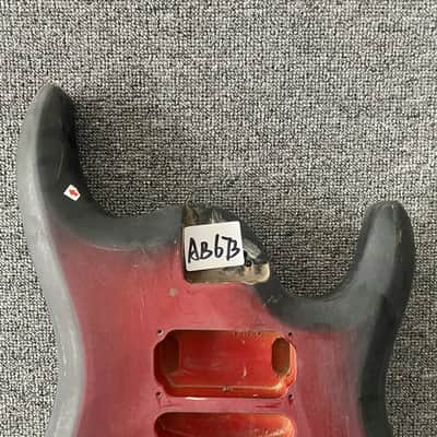 HSH Basswood Guitar Body in Red Burst image 4