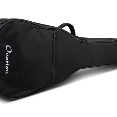 Ovation Bass Guitar Gig Bag – High-Density Foam Padding w/ Back Strap - Black image 4