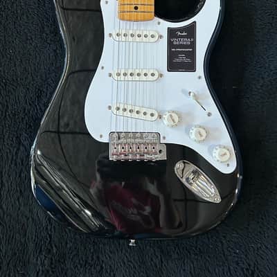 Fender Vintera II '50s Stratocaster with Maple Fretboard Black #MX23077277 / 7lbs. 14.1oz image 3