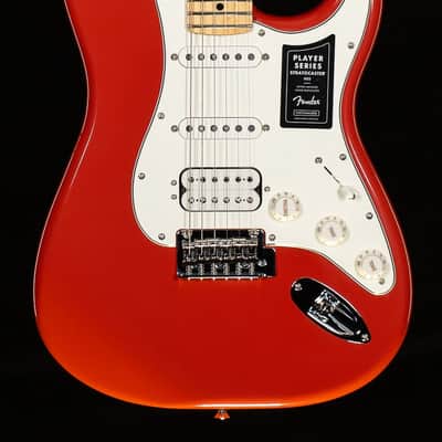 Fender Limited Edition Player Stratocaster HSS Maple Fingerboard Fiesta Red with Matching Headstock (355) image 3