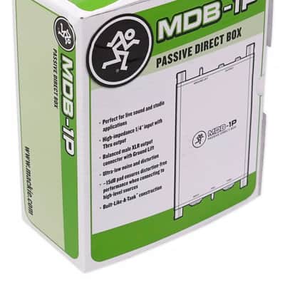 Mackie MDB-1P Passive Direct Box DI Box For Ultra-low Noise and Distortion image 7
