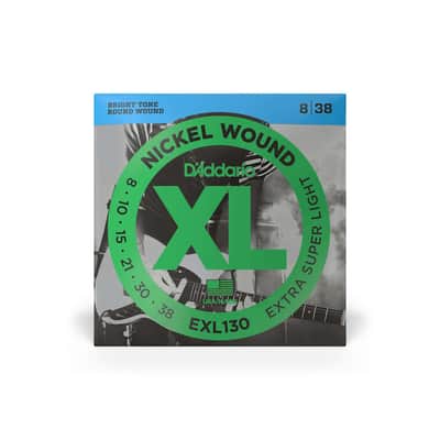 D'Addario EXL130 Nickel Wound Extra Super Light Electric Guitar Strings 8-38 image 2