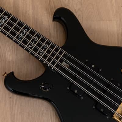 1983 Greco BK-1200 Custom Order Vintage 8 String Neck Through Bass Black, 100% Original w/ T-Bird Pickups, Japan Fujigen image 7