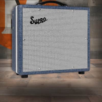 Supro Montauk 15-Watt 1x10 Combo Amp - Blue Rhino (1608R) | Musician Madness image 1