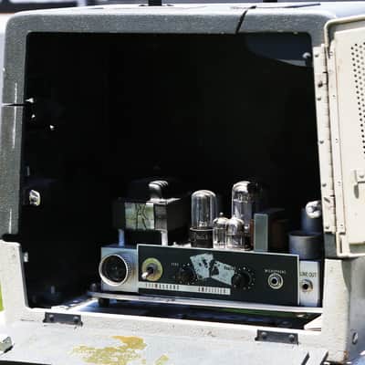 Austen Hooks Projector Amp, Rare- Vintage Filmosound 6V6 Tube Amplifier & Anvil Case, Blake Mills! image 3