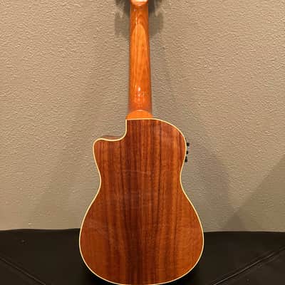 Mitchell MU100CE Acoustic-Electric Concert Ukulele Natural Koa image 2