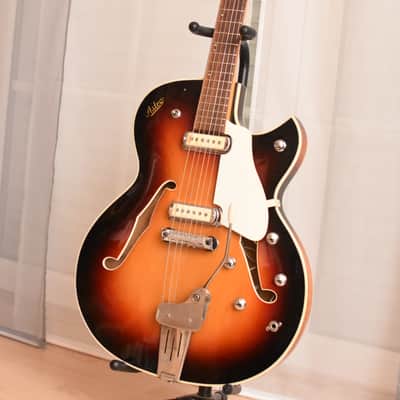 Astro Semi Acoustic – RARE 1960s German Vintage Archtop Jazz Guitar Gitarre Hopf image 14