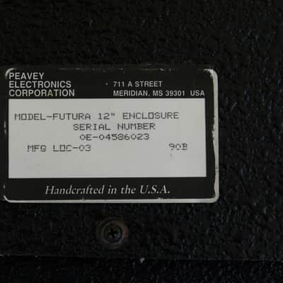Peavey "Futura 12 Enclosure" Rackmount Speaker Cabinet w/Mounting Brackets Orig Logo Super Rare! image 5