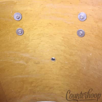 Slingerland 16x14" Concert Floor Tom Drum Black Beauty Wrap Birdseye Maple 80s image 9