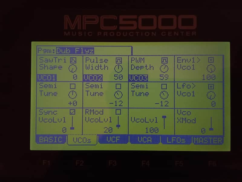 New green display for Akai Mpc 5000 (price valid until 16/07) image 1