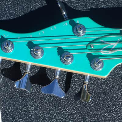 Pedulla USA Rapture RB 5 String Bass Metallic Teal Green with Original Case Bartolini image 7