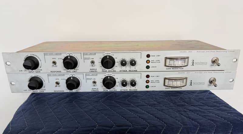 Inovonics 201 comp/limiter consecutive s/n PAIR. Inp transformer option, serviced image 1