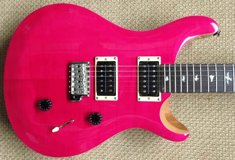 PRS SE Custom 24 Electric Guitar, Bonnie Pink, Maple Cap/Neck, Mahogany, 85/15s PUs, Gig Bag. image 1