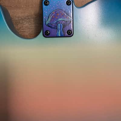 Psychedelic Magic Mushroom Telecaster Custom Build. image 8