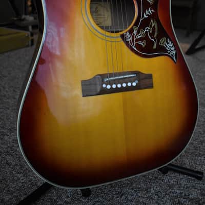 Vintage Lyle "Hummingbird" W-460 Acoustic Dreadnought Guitar - Gibson Copy / Lawsuit 1960s / 1970s image 4