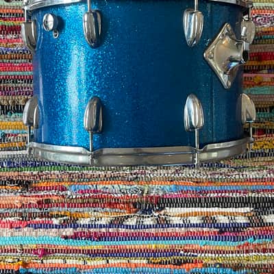 Slingerland 1970’s 14” Sparkling Blue Pearl Rack Tom image 3