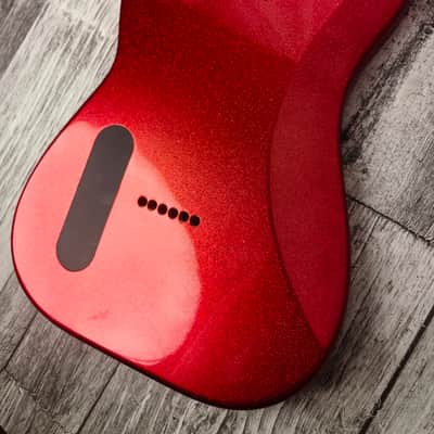 Havok Hard Tail Ruby Red Metallic 2pc Mahogany Guitar S type, HS config Custom Guitar Body. 80' style image 9