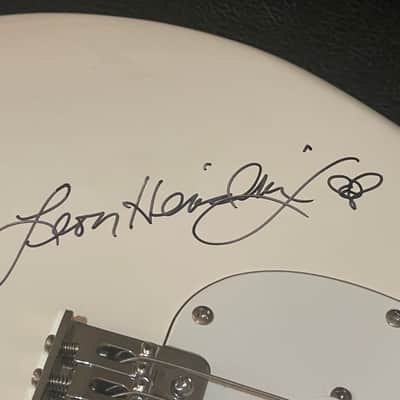 Fender  stratocaster / strat in olympic white signed by Jimi Hendrix 's Brother + a vintage hard shell fender case image 1
