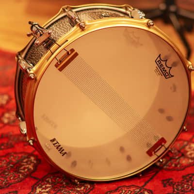 Tama Star Reserve 6.5x14" Hand Hammered Aluminum Snare Drum 2021 - Present - Hammered Aluminum image 7