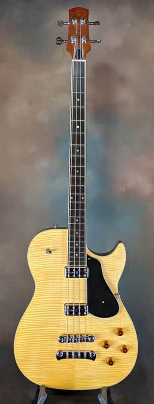 BP Rose BTF150 Semi-Hollowbody Bass Natural image 1