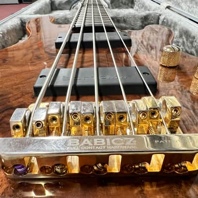 Cort Jeff Berlin Series Rithimic V NAT Walnut Burl Top 5-String Bass 2010s - Natural w/HSC image 7