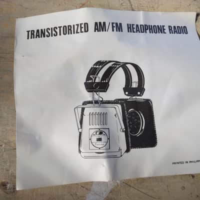 Unbranded Vintage AM FM Radio Headphone 1980 - White Bild 4
