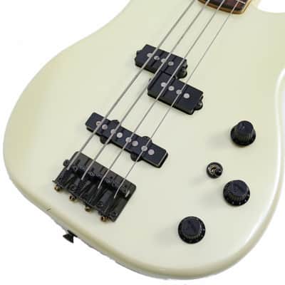 Vintage 1984 Fender Jazz Bass Special White Pearl Finish Made in Japan image 8