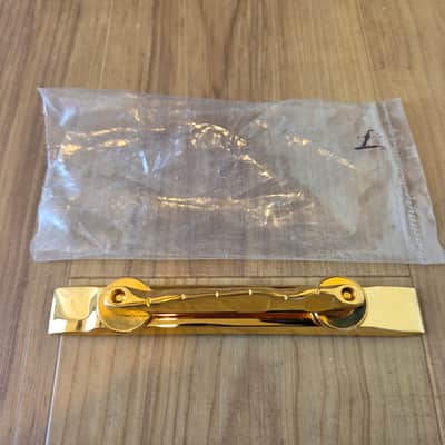 NOS Vintage 1970's Bigsby Gold-Plated Aluminum Archtop Guitar Floating Bridge! image 1