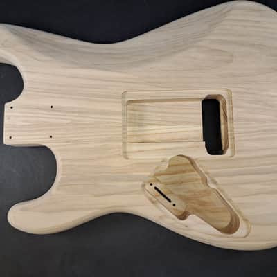 Unfinished Ash HxS guitar body - for Fender Strat Stratocaster neck Floyd Rose J2516 image 3