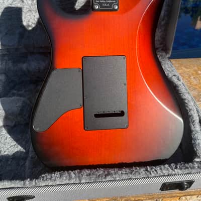 Schecter USA Custom Shop Sunset Custom II Electric Guitar - Tiger Eye Satin 2024 - Red Tiger Eye Satin image 2