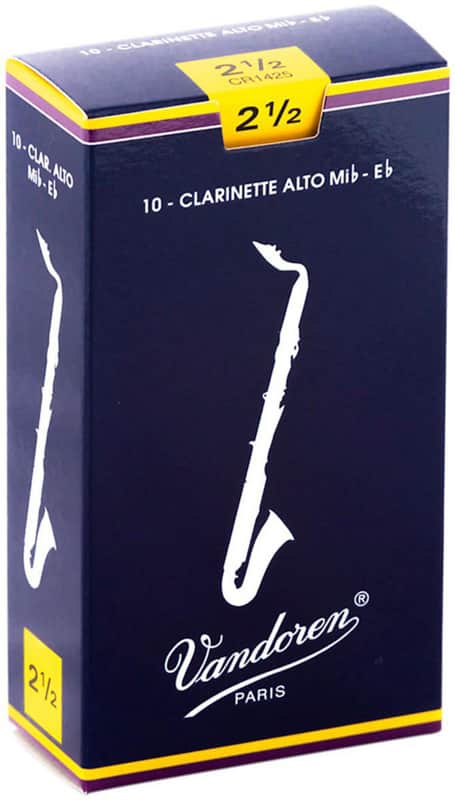 Vandoren CR1425 Traditional Alto Clarinet Reeds - Strength 2.5 (Box of 10) image 1