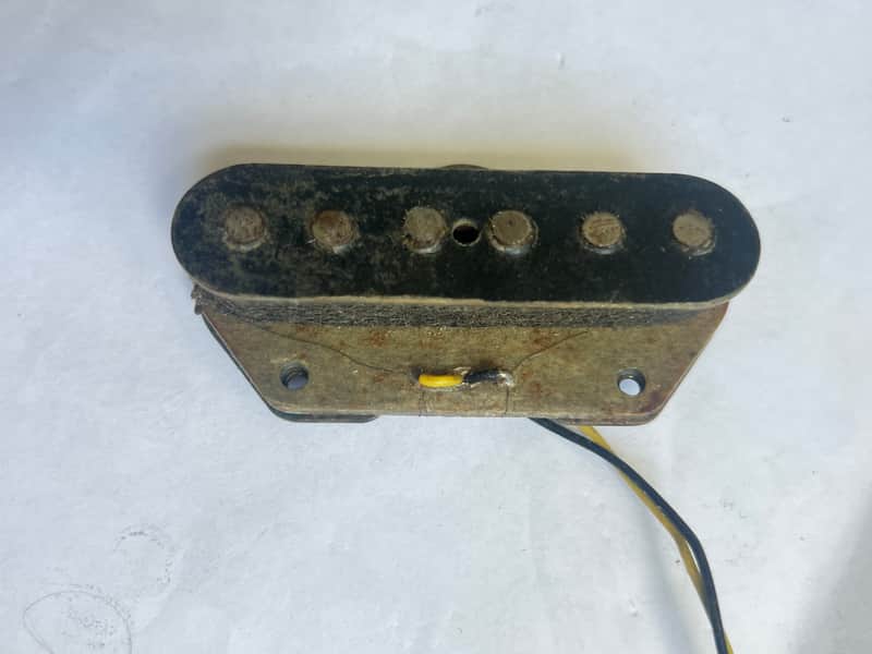 Vintage Fender Telecaster bridge pickup - Grey bottom / staggered poles - 6.06 Kohms image 1