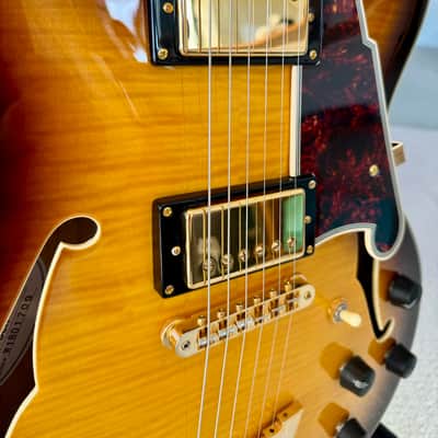 D'Angelico Excel EX-DC Semi-Hollow Vintage Sunburst image 5