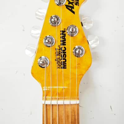 MUSIC MAN Axis Super Sport HH Trans Gold Electric Guitar, a6601 image 9