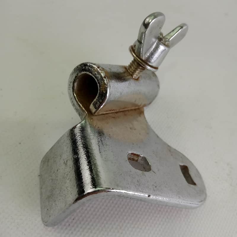 Walberg&Auge Bass Drum Spur Mount Chrome Vintage 40s Clamp-On Hoop Leg/Spike W&A image 1