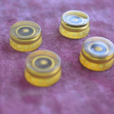 Vintage 1955 Gibson Gold Barrel Knobs Les Paul Goldtop 1954 Standard 1953 ES-175 image 2