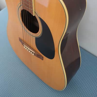 Vintage 1980s Unbranded Dreadnought Acoustic Guitar Martin Takamine Clone D28 D 28 MIJ Made in Japan Huge Sound Low Price image 7