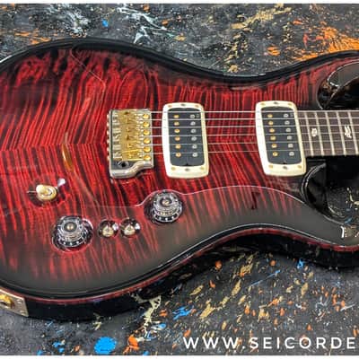 Immagine PRS Custom 24-08 10-Top Fire Smokeburst - 9