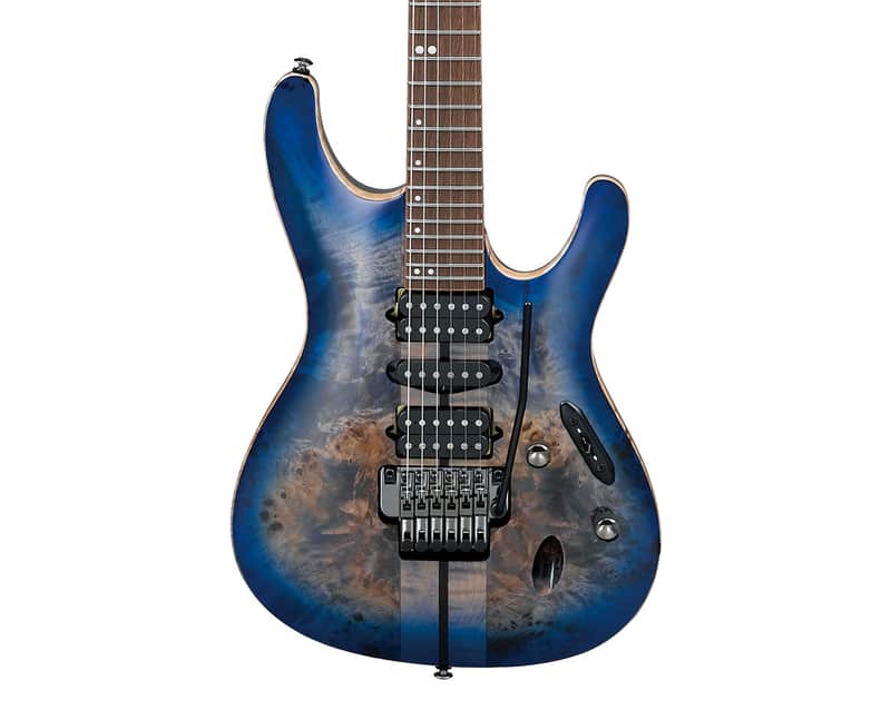 Used Ibanez S1070PBZCLB S Premium Electric Guitar - Cerulean Blue Burst image 1