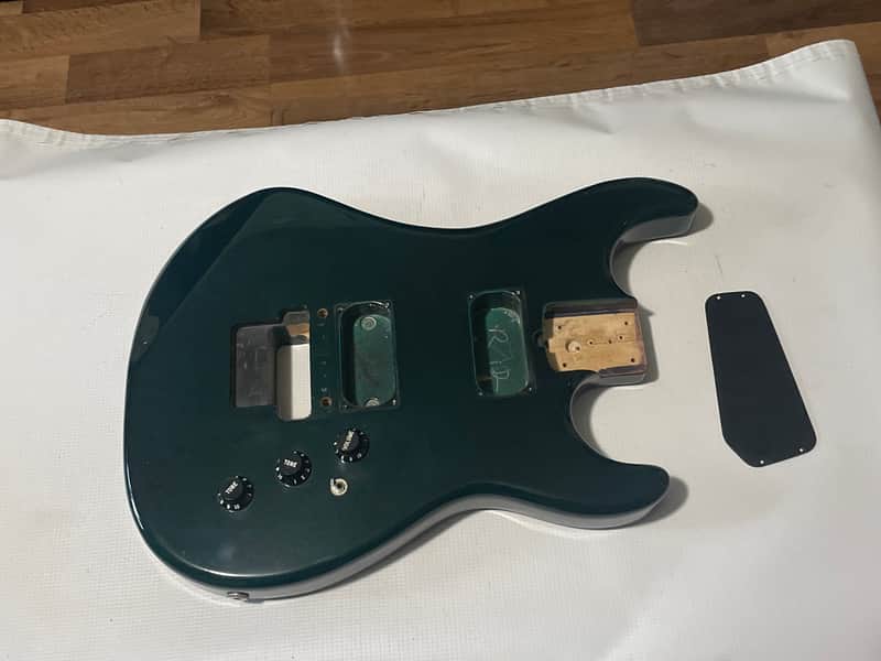 1983 Kramer USA Pacer Imperial C Series Plate Emerald Green Stain Guitar Body Floyd Ready image 1