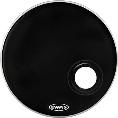 Evans Emad Resonant Black Bass Drum Head - 18" image 2