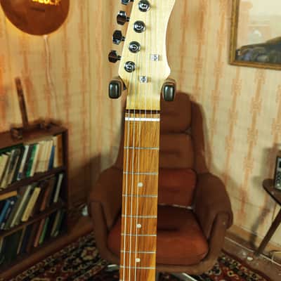 Krunk Ani Style Black Custom Guitar Soviet Era Reissue Rare USSR Retro image 5