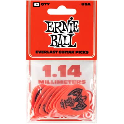 ERNIE BALL 9194 Everlast Pick Pack 114mm Plektren rot (12 Stück) image 1