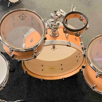 ~NEW~ Dixon PODL520PF Little Roomer 5-Piece Drum Kit Set in Peach Fuzz *IN STOCK* image 11