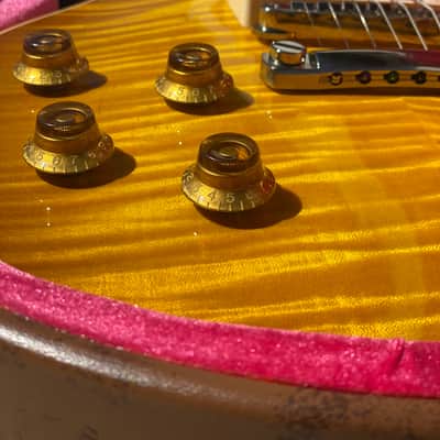 Gibson 1959 RI Lefty Les Paul Standard Lemon Burst R9 Left Handed 2022 - Lemon Burst image 3