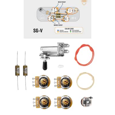 920D Custom Gibson & Epiphone SG Guitar Upgrade Parts Wiring Kit image 1