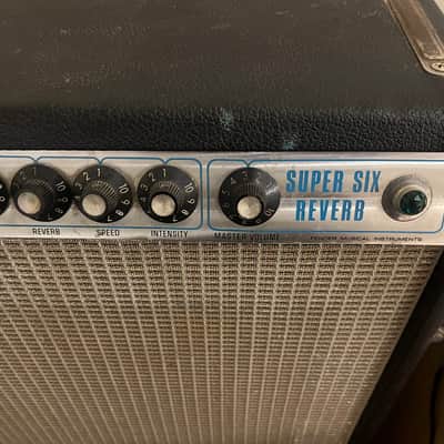 Fender Super Six Reverb 2-Channel 100-Watt 6x10" Guitar Combo 1972 - 1976 - Silverface image 6