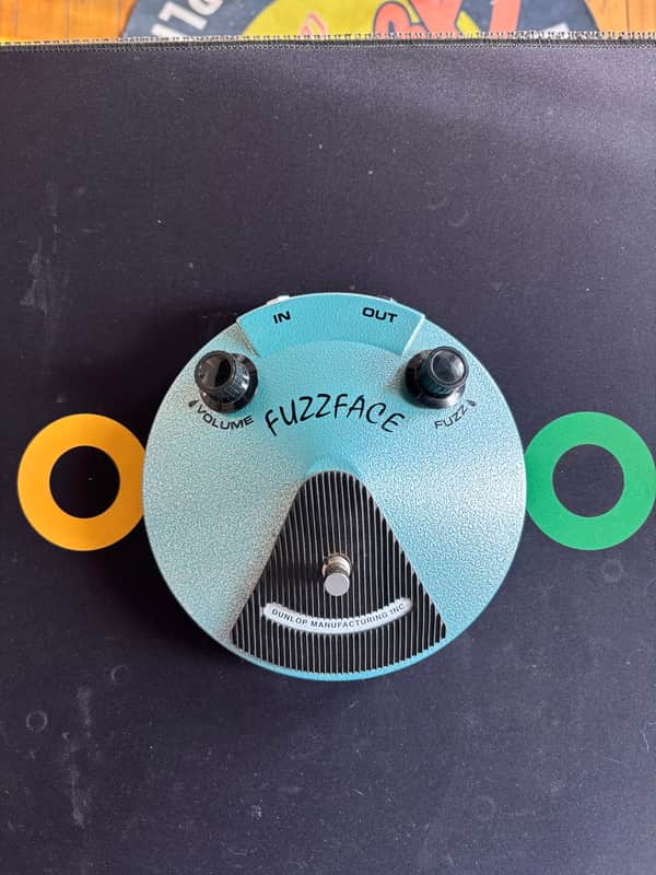 Dunlop Fuzzface JH-F1 2006-Present - Turquoise Hammertone image 1